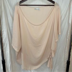 Asos Desgin Curve Side Tie Blouse Shirt Plus Size